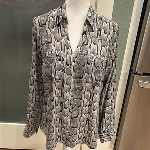 Express Monochrome Patterned Portofino Shirt